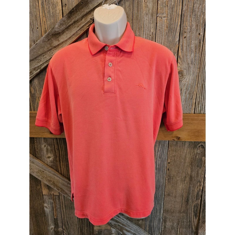 Tommy bahama modal blend polo coral color size m